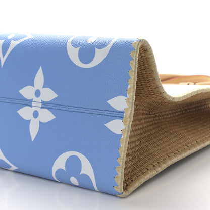 Louis Vuitton Monogram Giant Raffia Hamptons By The Pool Onthego GM Blue 8 of 8