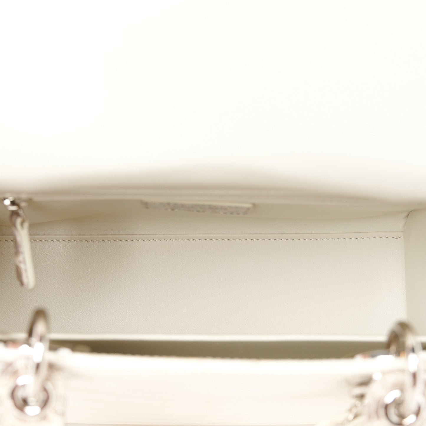 Niloticus Crocodile Himalaya Medium Lady Dior White