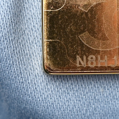 Chanel Washed Denim Quilted Medium Chanel 25 Handbag Blue 9 of 13