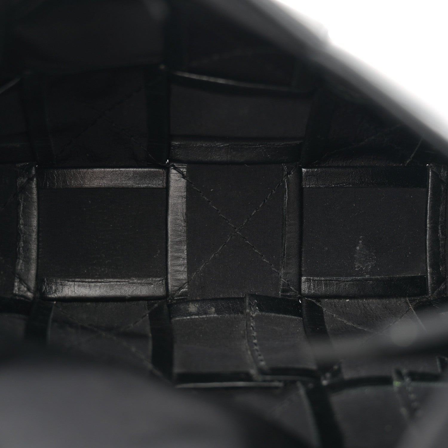 Bottega Veneta Paper Calfskin Maxi Intreccio Small Cassette Crossbody Bag Black 5 of 13