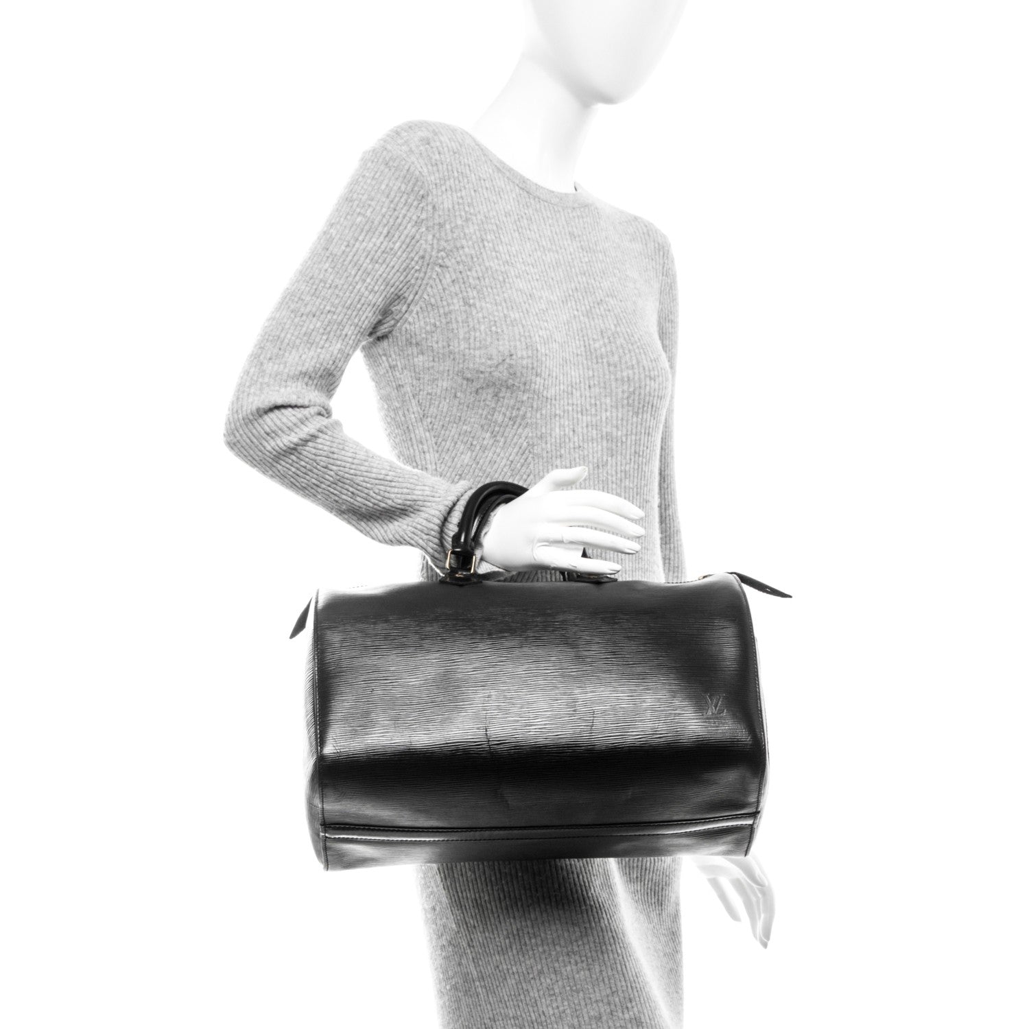 Louis Vuitton Epi Speedy 35 Black 2 of 12