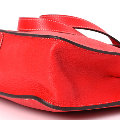 Hermes Taurillon Clemence Halzan 31 Rouge De Coeur 10 of 11