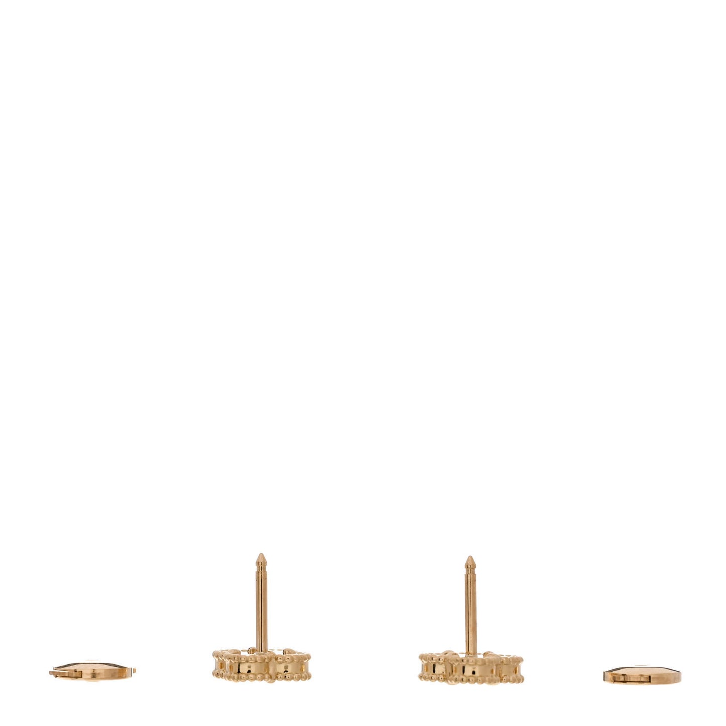 18K Yellow Gold Black Onyx Sweet Alhambra Earrings