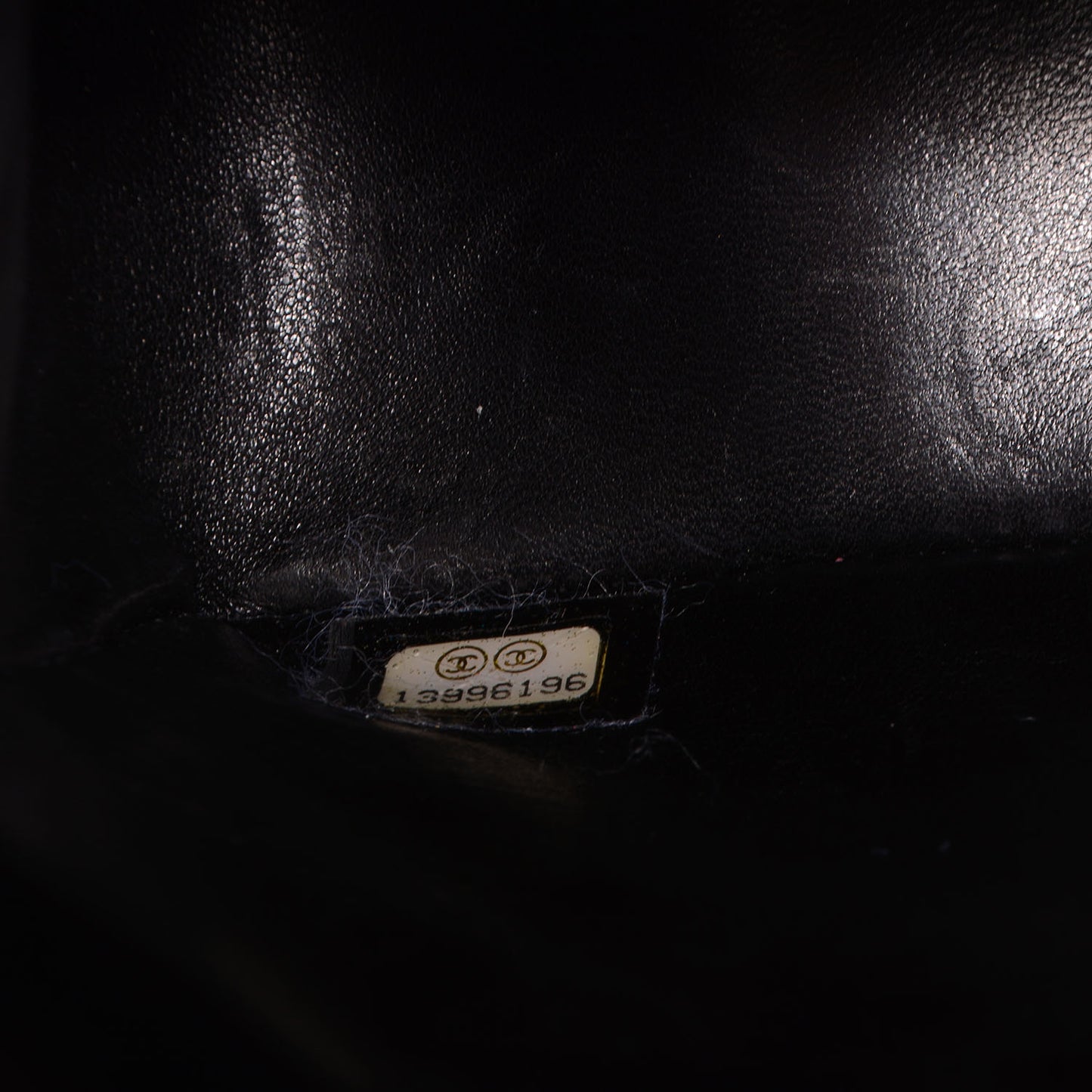 Shiny Alligator Jumbo Single Flap Black