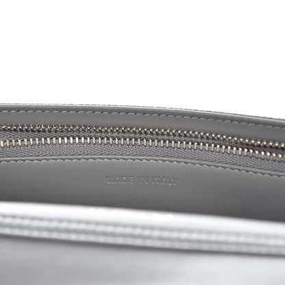 Christian Dior Grained Calfskin Diorama Wallet on Chain Pouch Gris 7 of 9