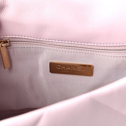 Chanel Lambskin Quilted Medium Chanel 19 Flap Light Pink 8 of 10
