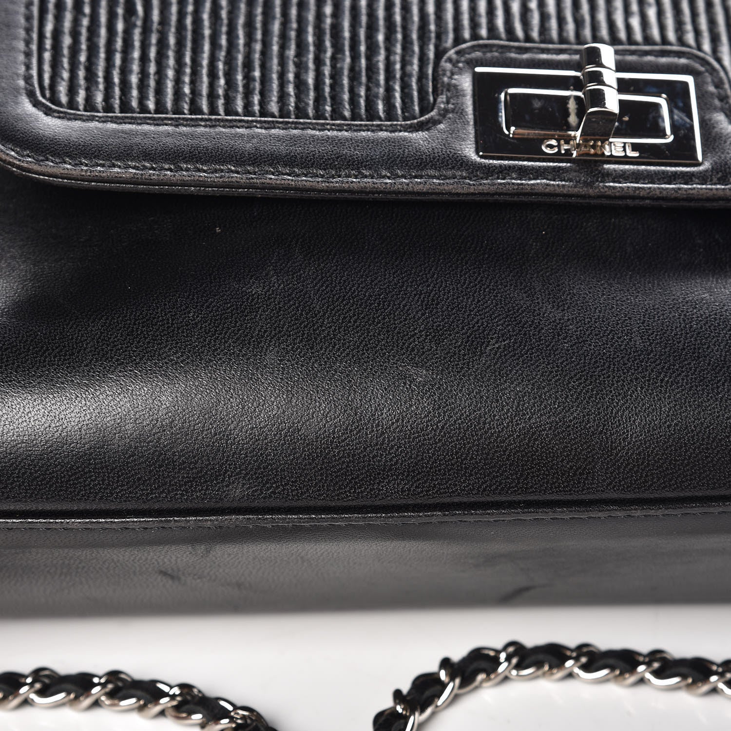 Chanel Lambskin Mademoiselle Accordion Flap Black 11 of 17
