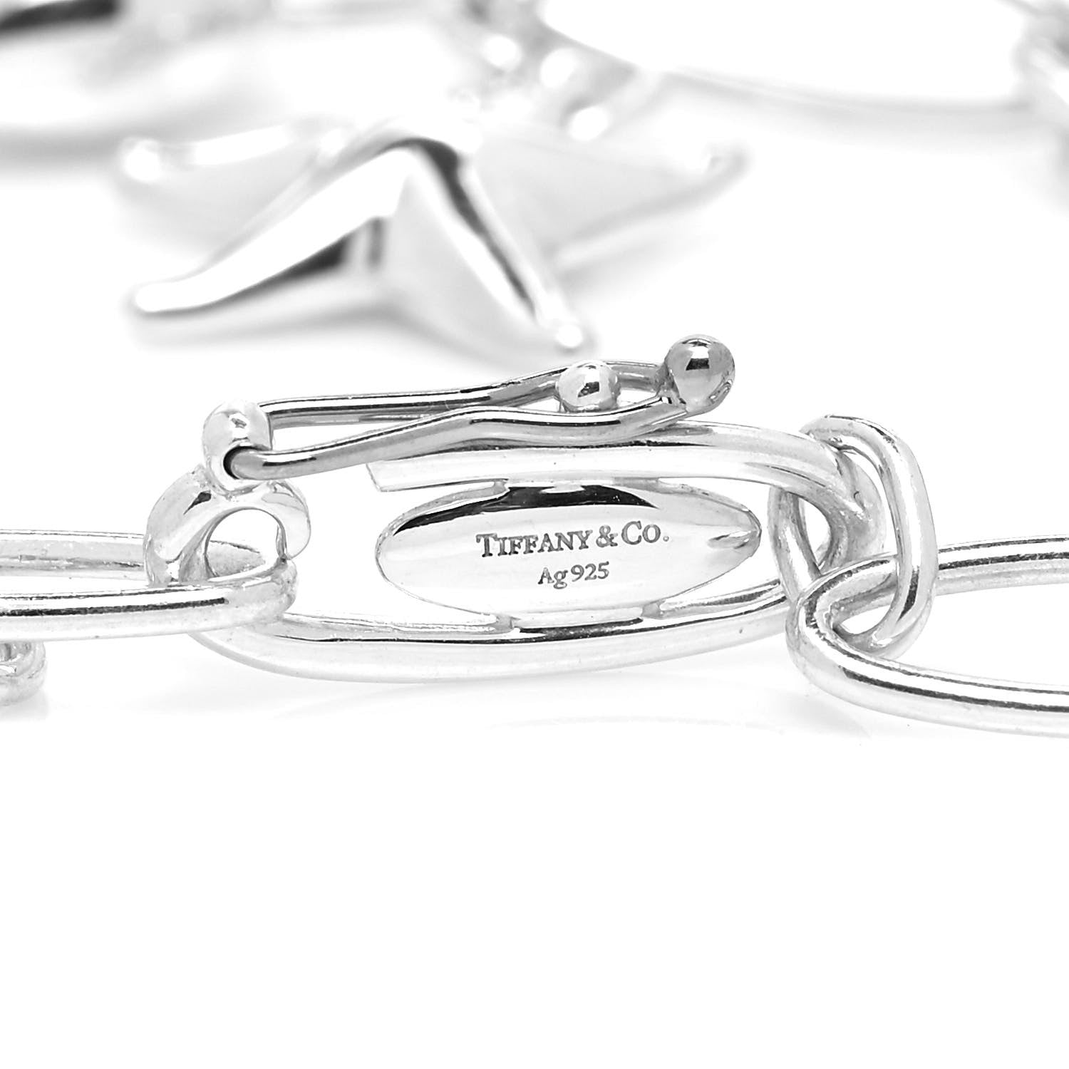 Tiffany Sterling SIlver Elsa Peretti Five Charm Bracelet 4 of 6
