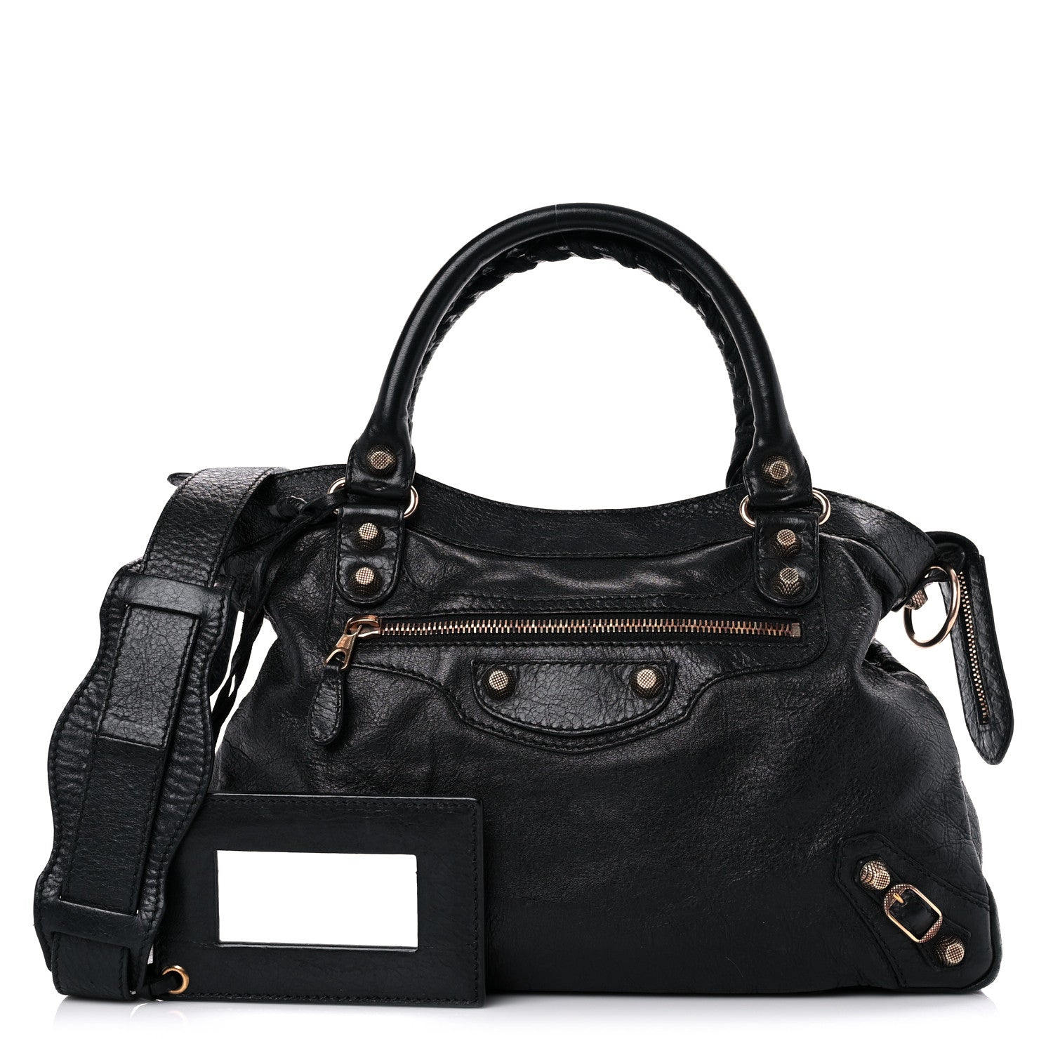 Balenciaga Agneau Giant 12 Rose Gold Hardware Town Black 1 of 17