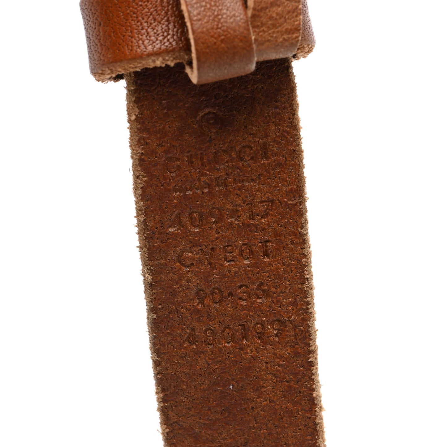 Faded Calfskin Double G 20mm Belt 90 36 Cuir