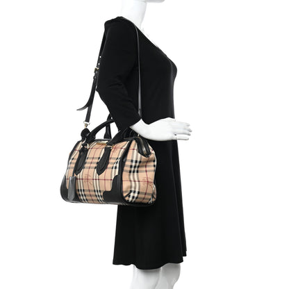 Burberry Haymarket Check Small Gladstone Chocolate 2 of 11