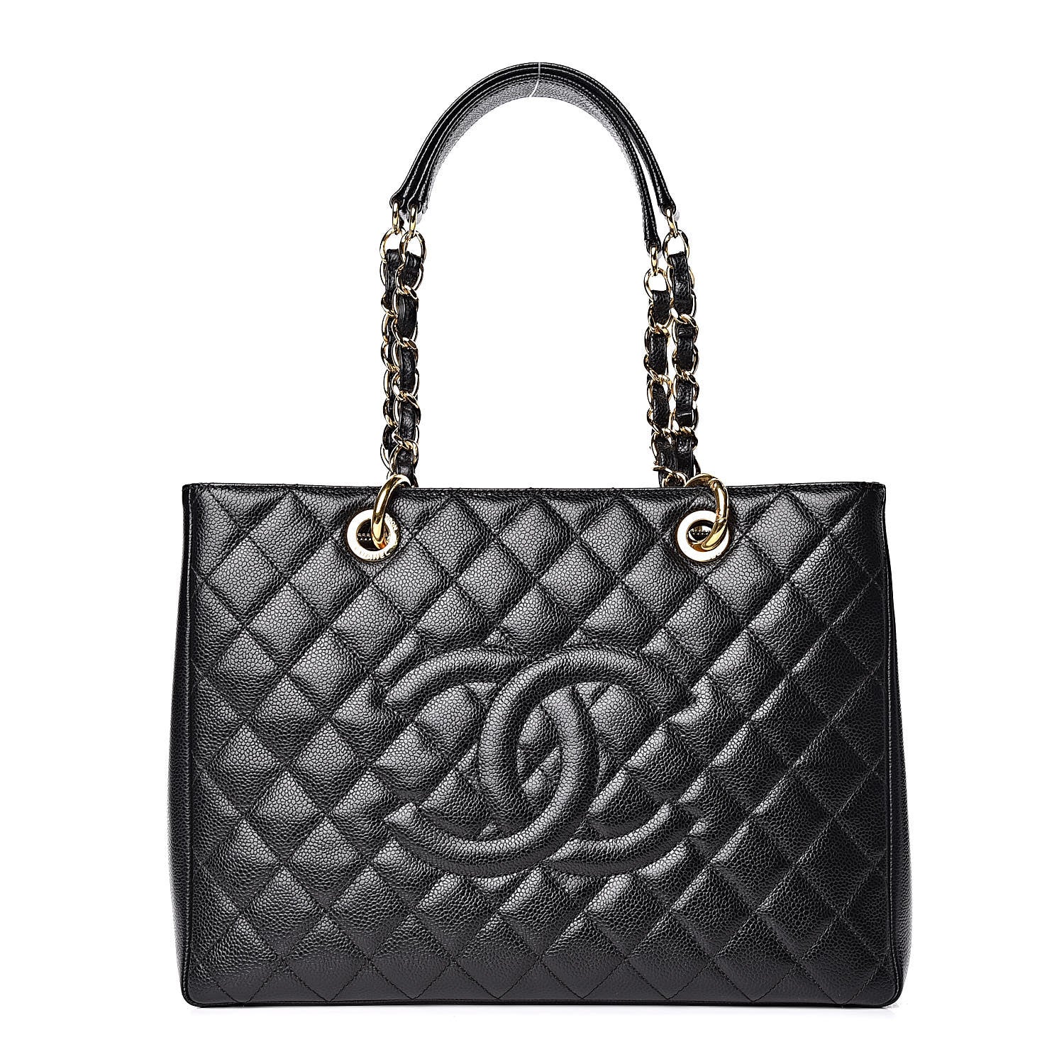 Chanel Caviar Quilted Grand Shopping Tote GST Black 1 of 11
