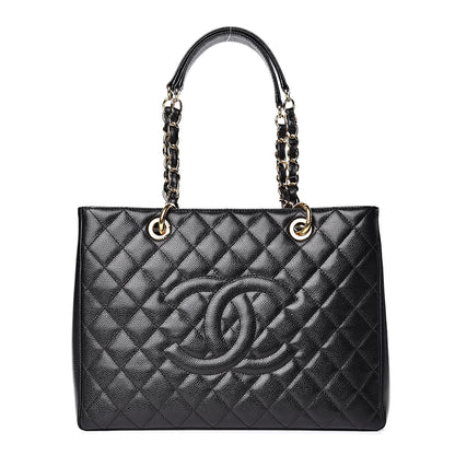 Chanel Caviar Quilted Grand Shopping Tote GST Black 1 of 11