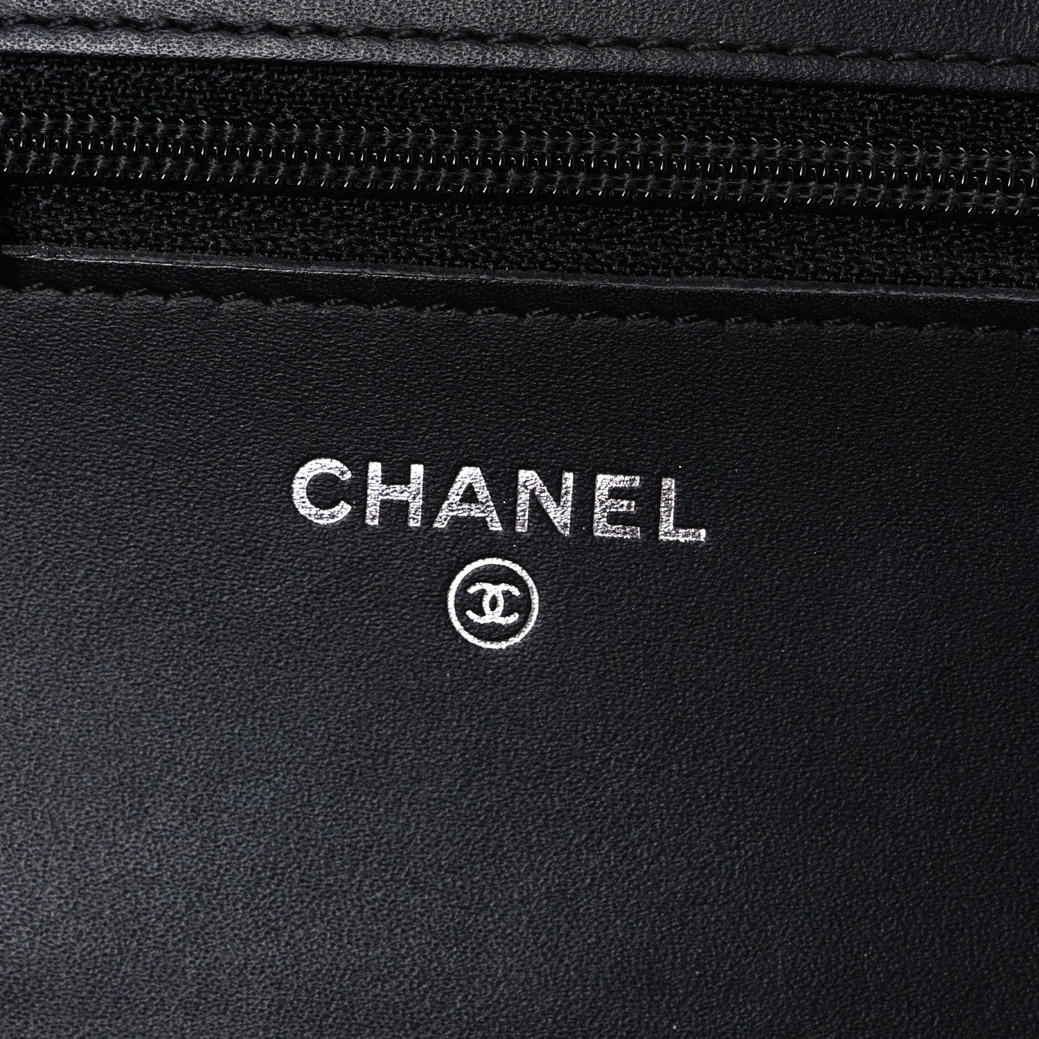 Chanel Glazed Aged Calfskin Reissue Wallet On Chain WOC So Black 6 of 11