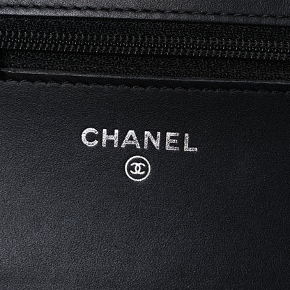 Chanel Glazed Aged Calfskin Reissue Wallet On Chain WOC So Black 6 of 11