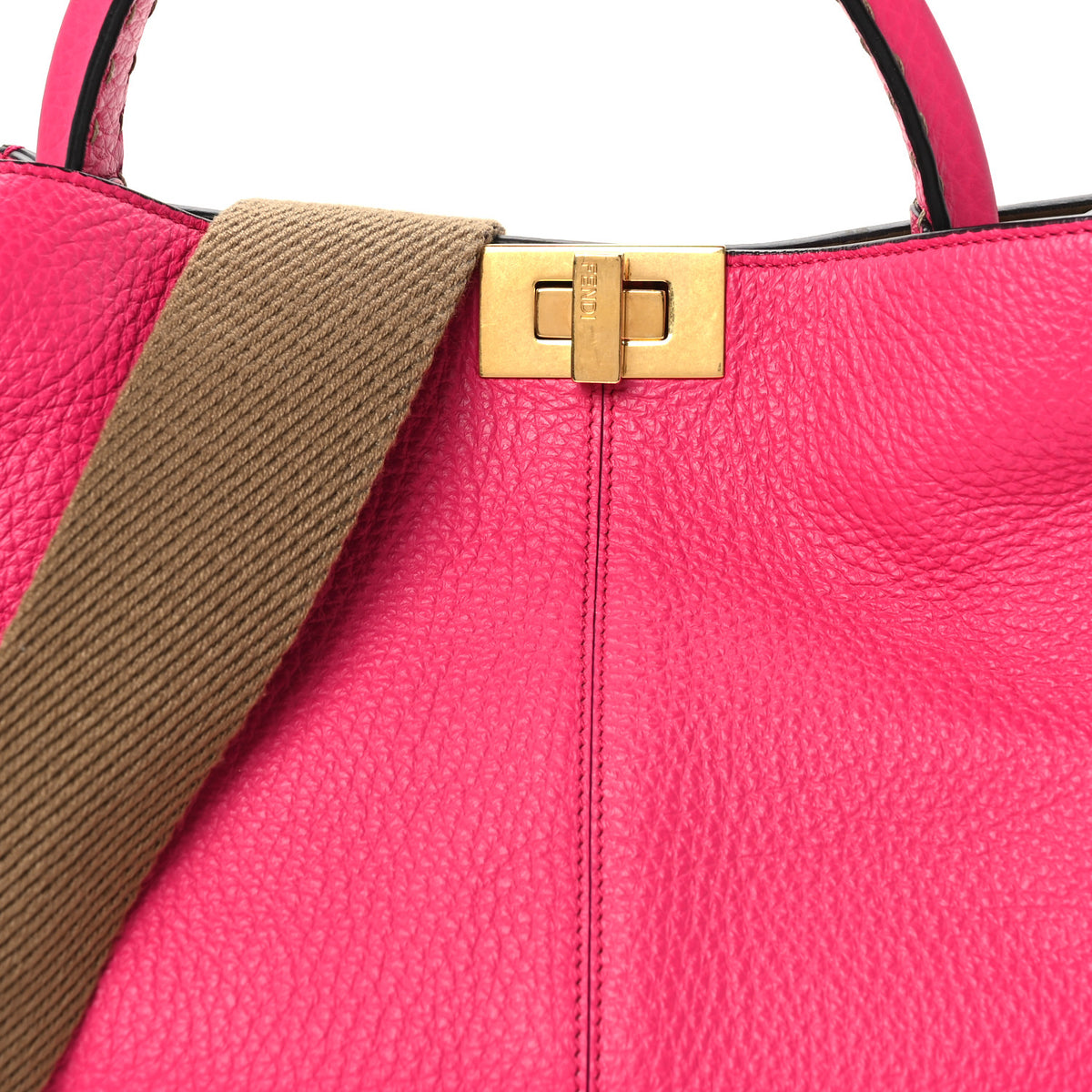 Cuoio Romano Selleria Medium Peekaboo X-Lite Fuxia