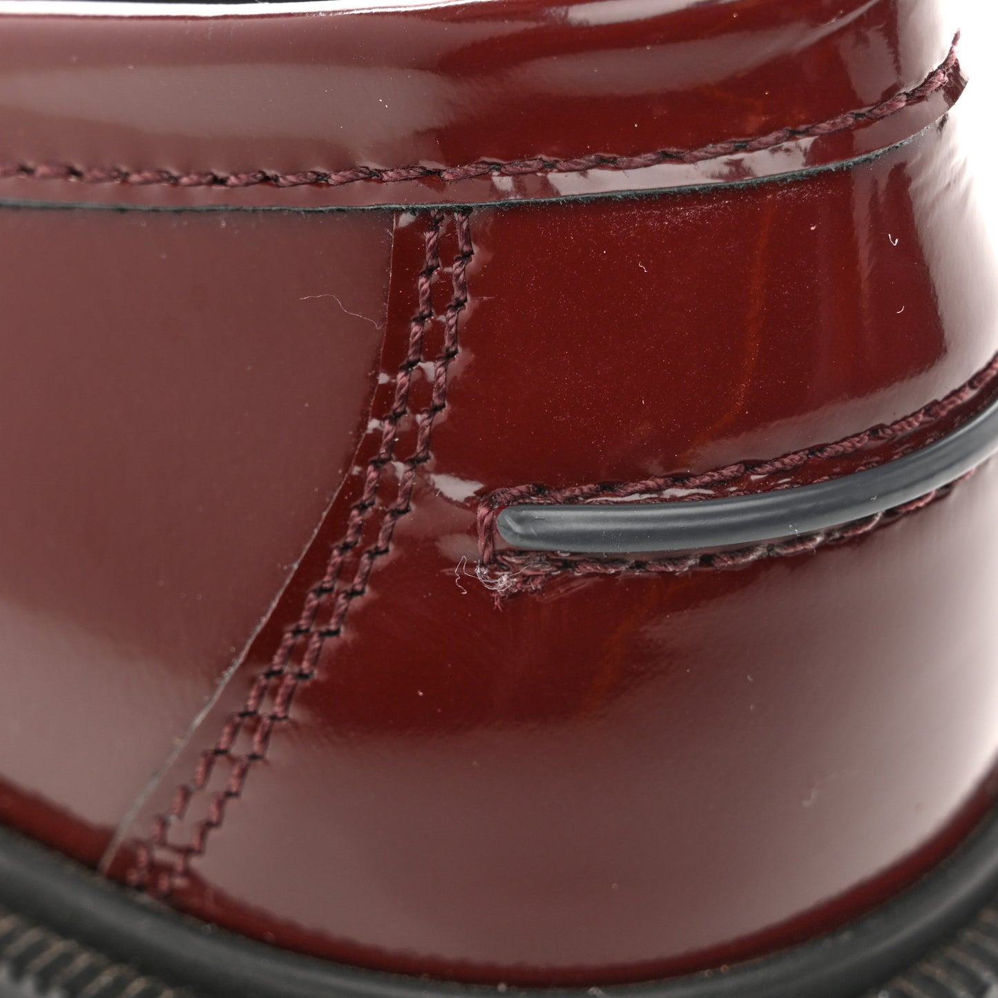 Vitello Filo Fringe Loafers 37 Red
