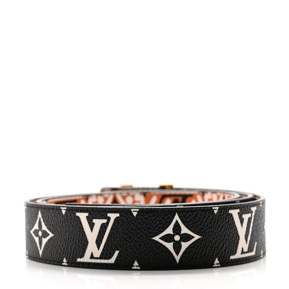 Louis Vuitton Monogram Crafty 30mm Iconic Reversible Belt Caramel Cream Black 3 of 5