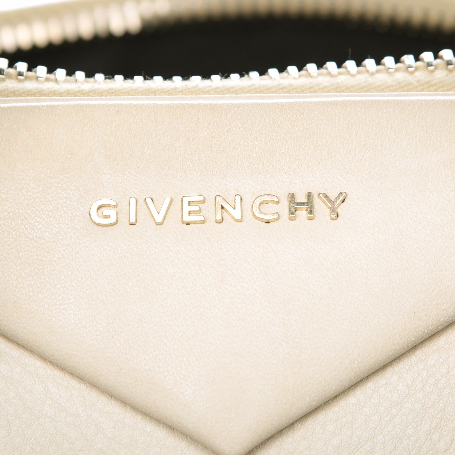 Givenchy Calfskin Leather Bi-Color Medium Antigona Beige Black 8 of 12