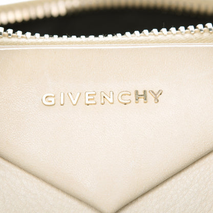 Givenchy Calfskin Leather Bi-Color Medium Antigona Beige Black 8 of 12