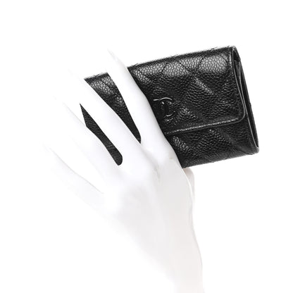 Chanel Caviar Quilted Incognito Flap Card Holder Black 2 of 12