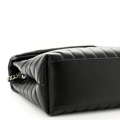 Saint Laurent Calfskin Y Quilted Monogram Medium Loulou Chain Satchel Black 10 of 11