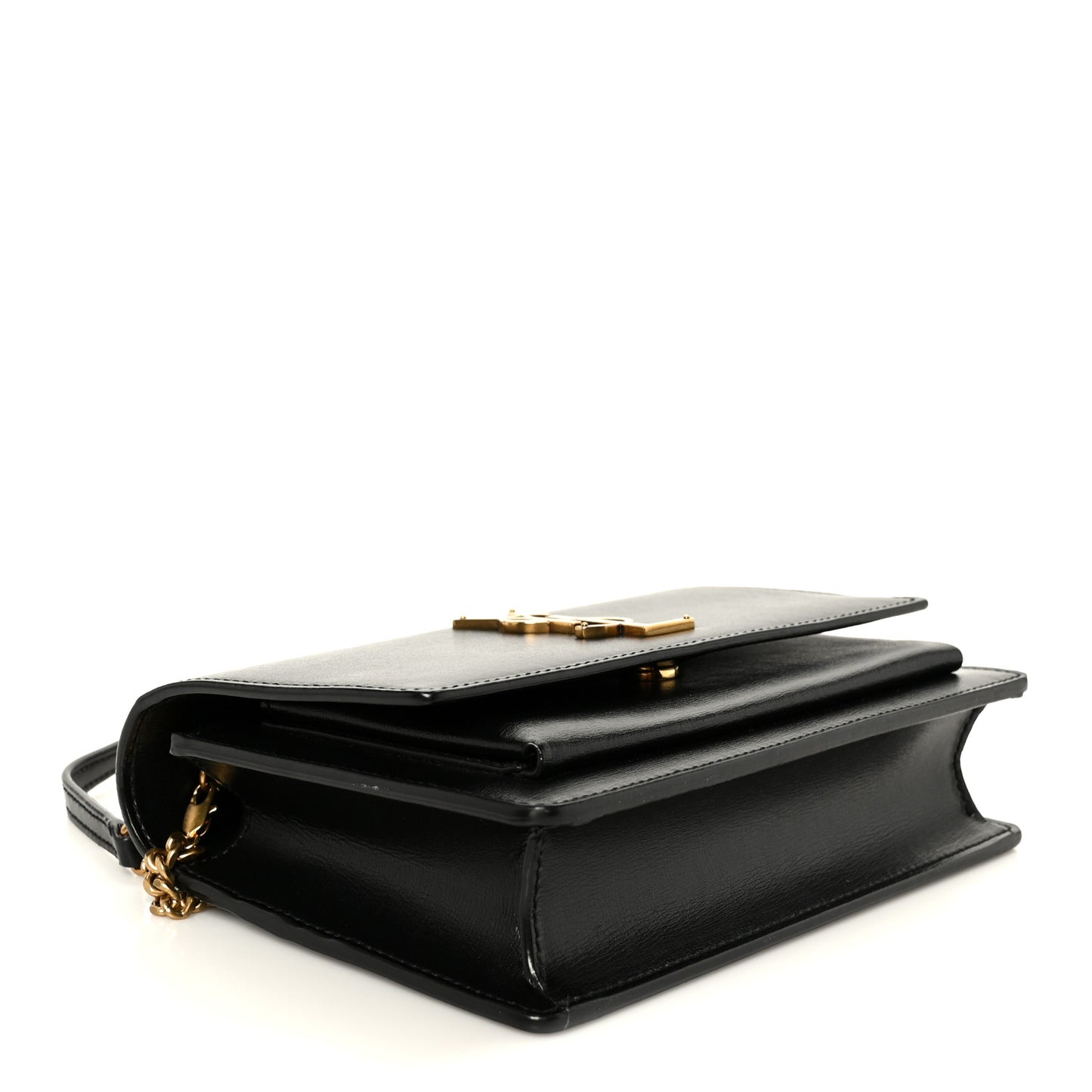 Calfskin Monogram Sunset Chain Wallet  Sunset Black