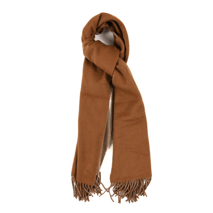 Hermes Cashmere Recto Verso Muffler Camel Beige 1 of 3
