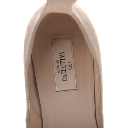 Valentino Garavani Suede Tan-Go Mary Jane Ankle Strap 60mm Pumps 39 Poudre 7 of 12