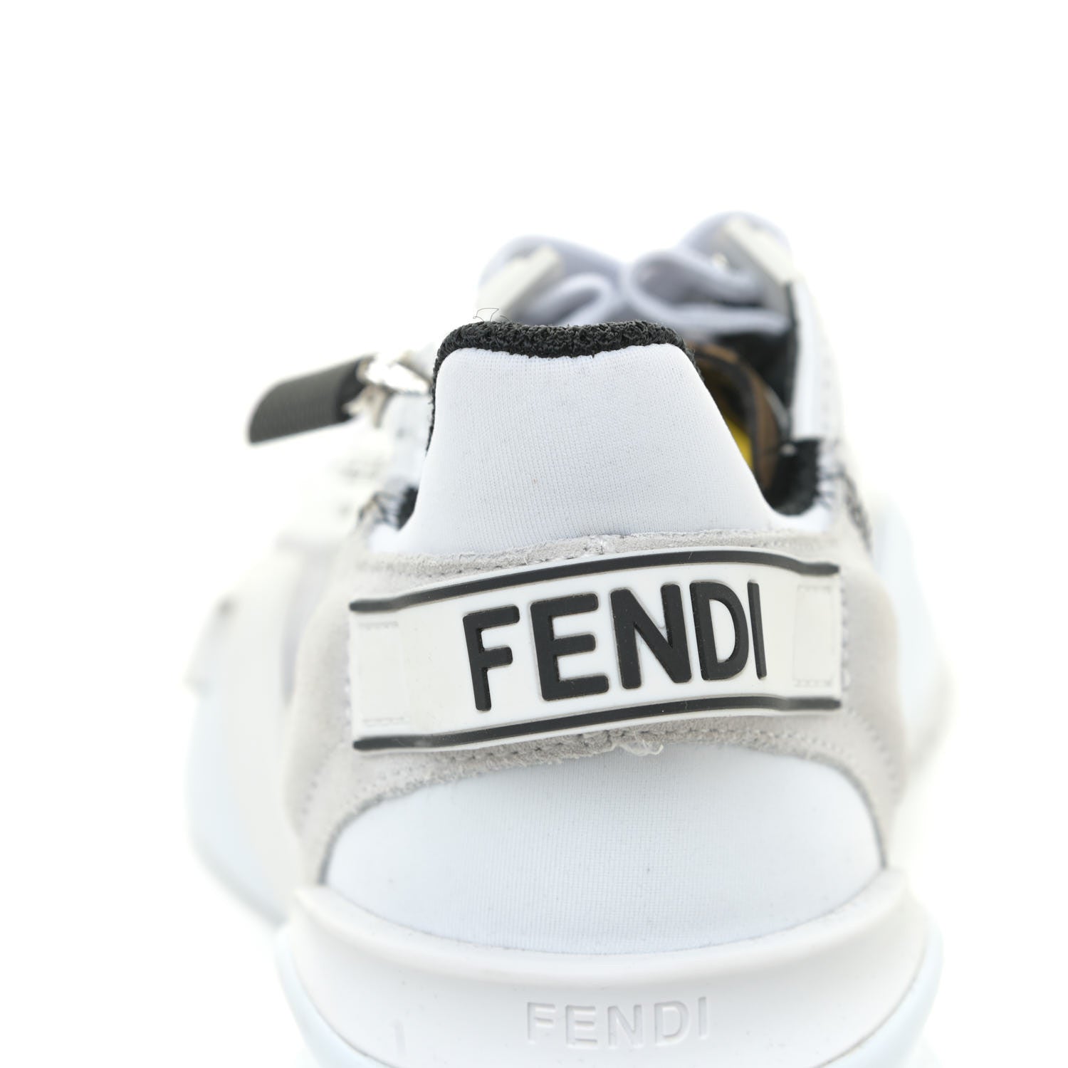 Fendi Nylon Suede Transparent Fendi Flow Low Top Sneakers 36 White 14 of 16