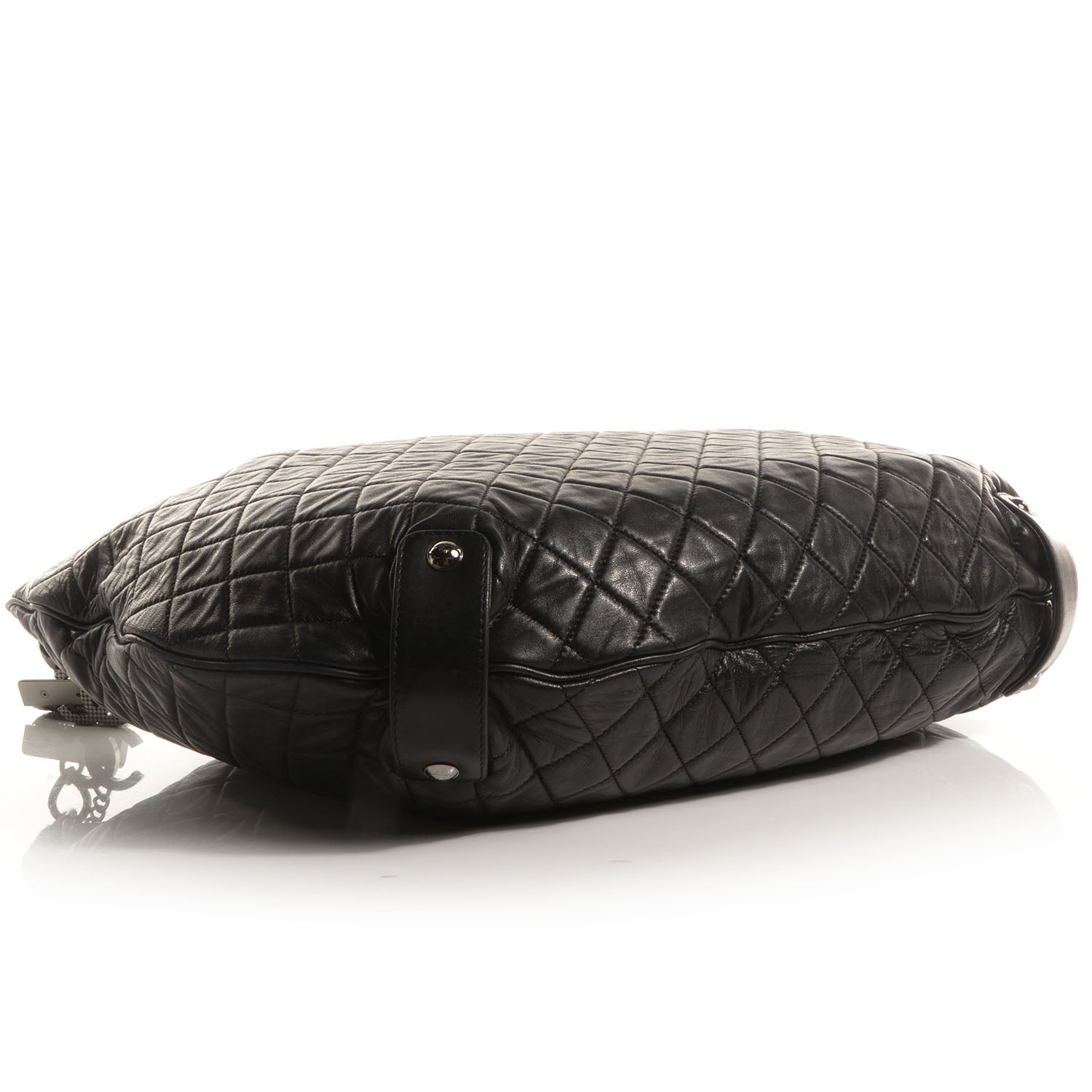 Chanel Lambskin Large Chain Mail Hobo Black 4 of 7