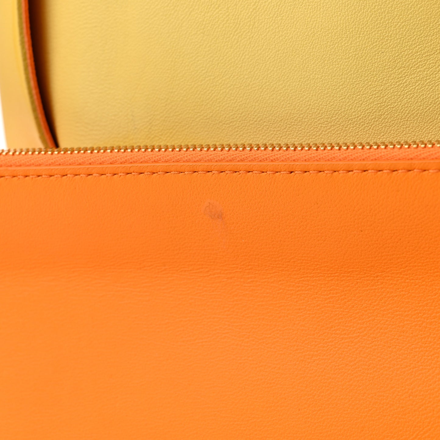 Nappa Intrecciato Medium Arco Tote Butter Tangerine