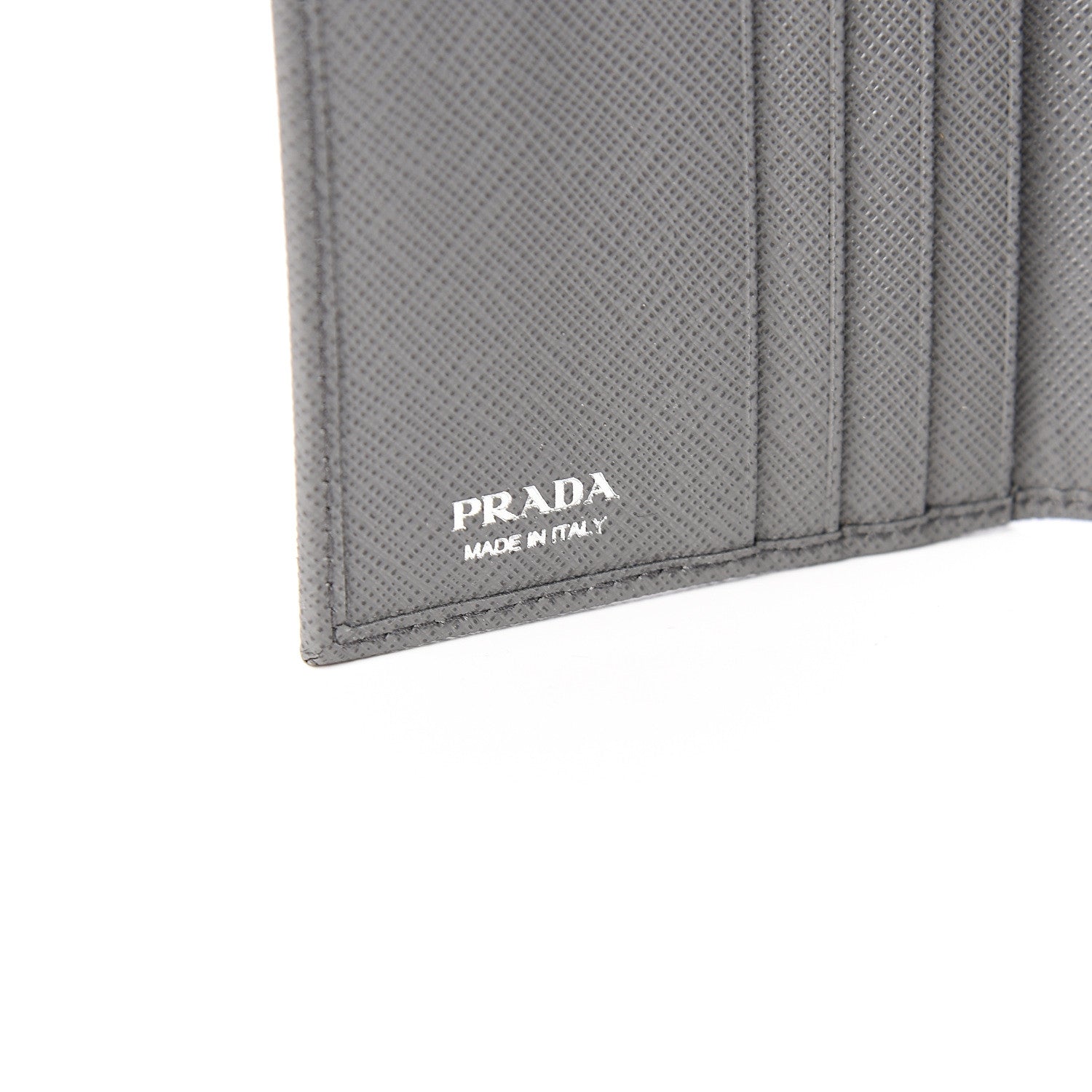 Prada Saffiano Compact Wallet Marmo 6 of 7