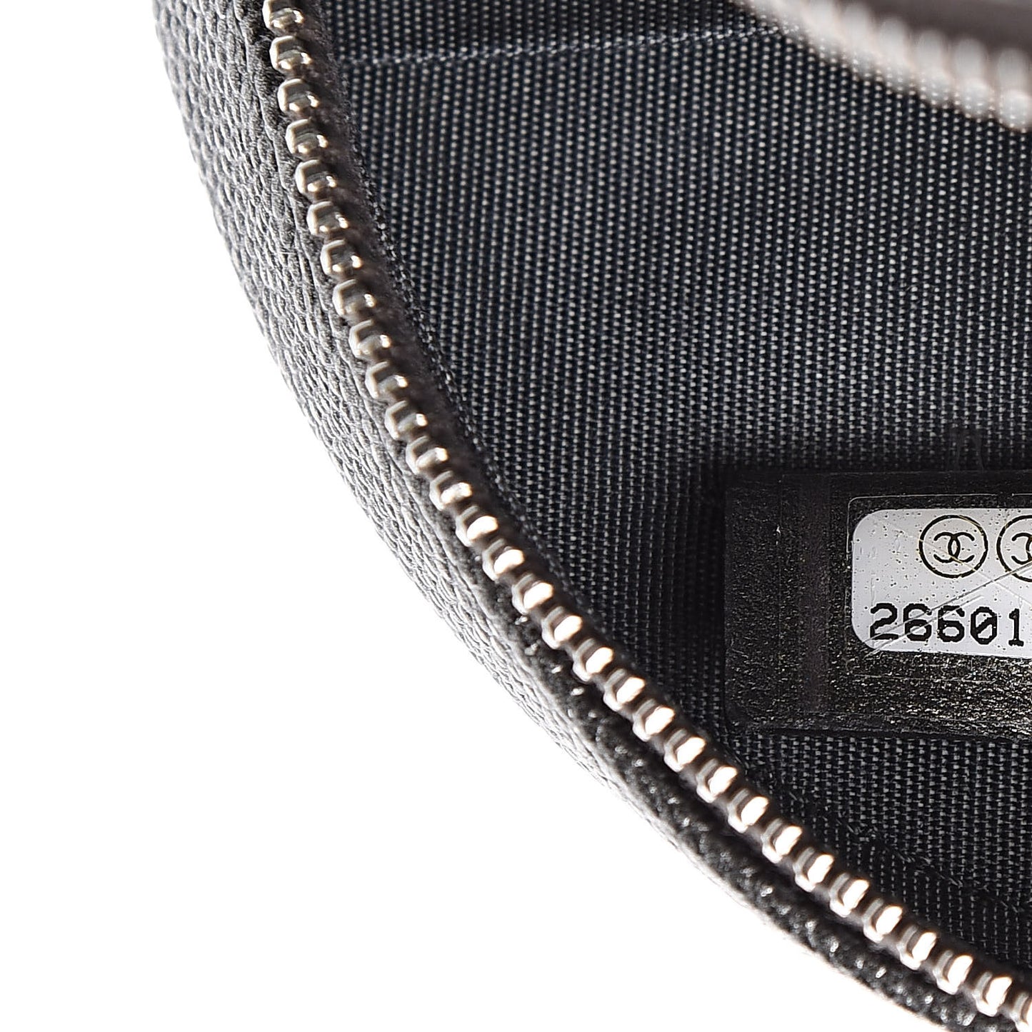 Metallic Caviar Quilted Round Filigree Crossbody Dark Silver