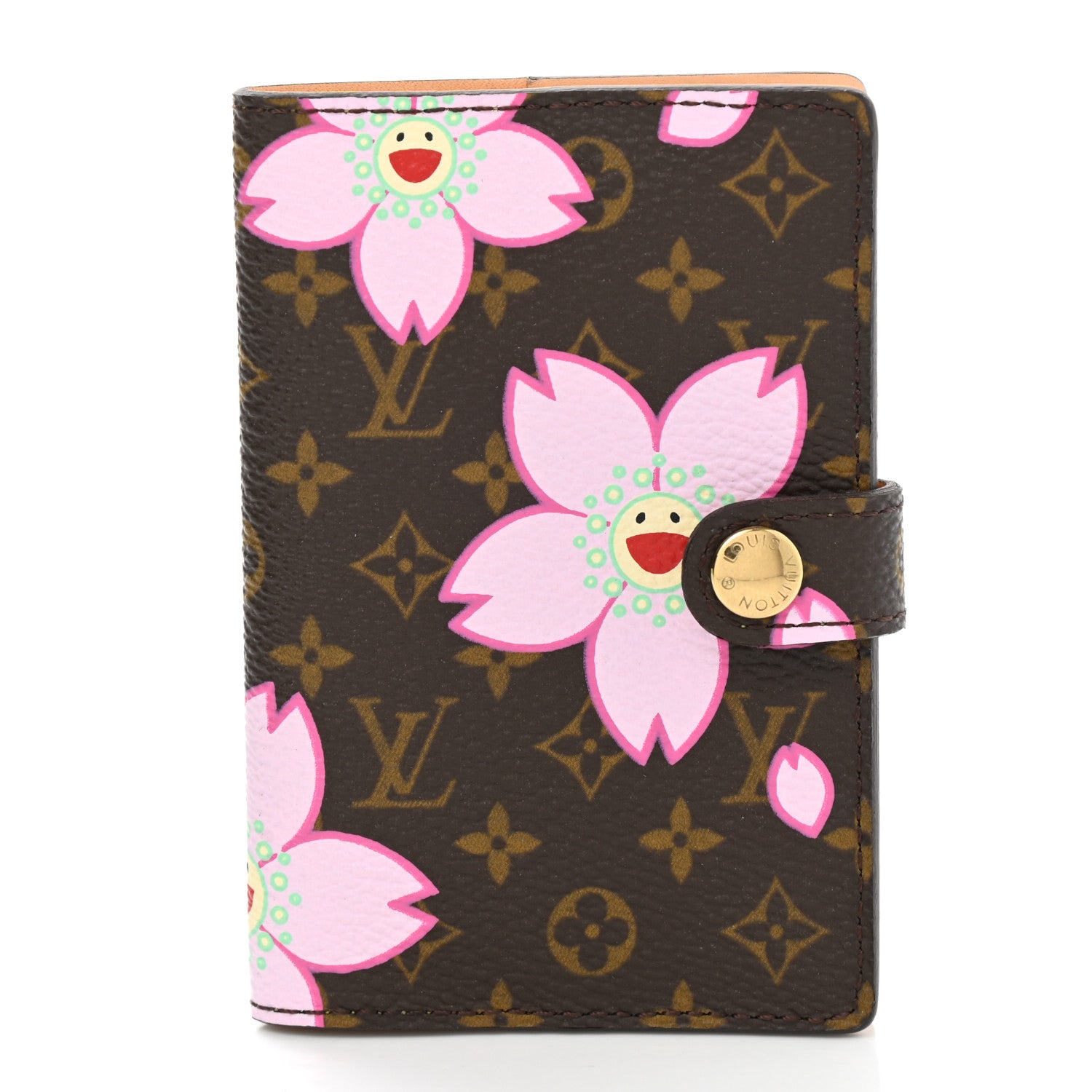 Louis Vuitton Monogram Cherry Blossom Carnet de Bal Mini Agenda Cover Brown 1 of 6