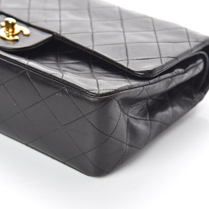 Chanel Lambskin Quilted Medium Double Flap Black 11 of 11
