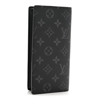 Louis Vuitton Monogram Eclipse Brazza Wallet 3 of 7