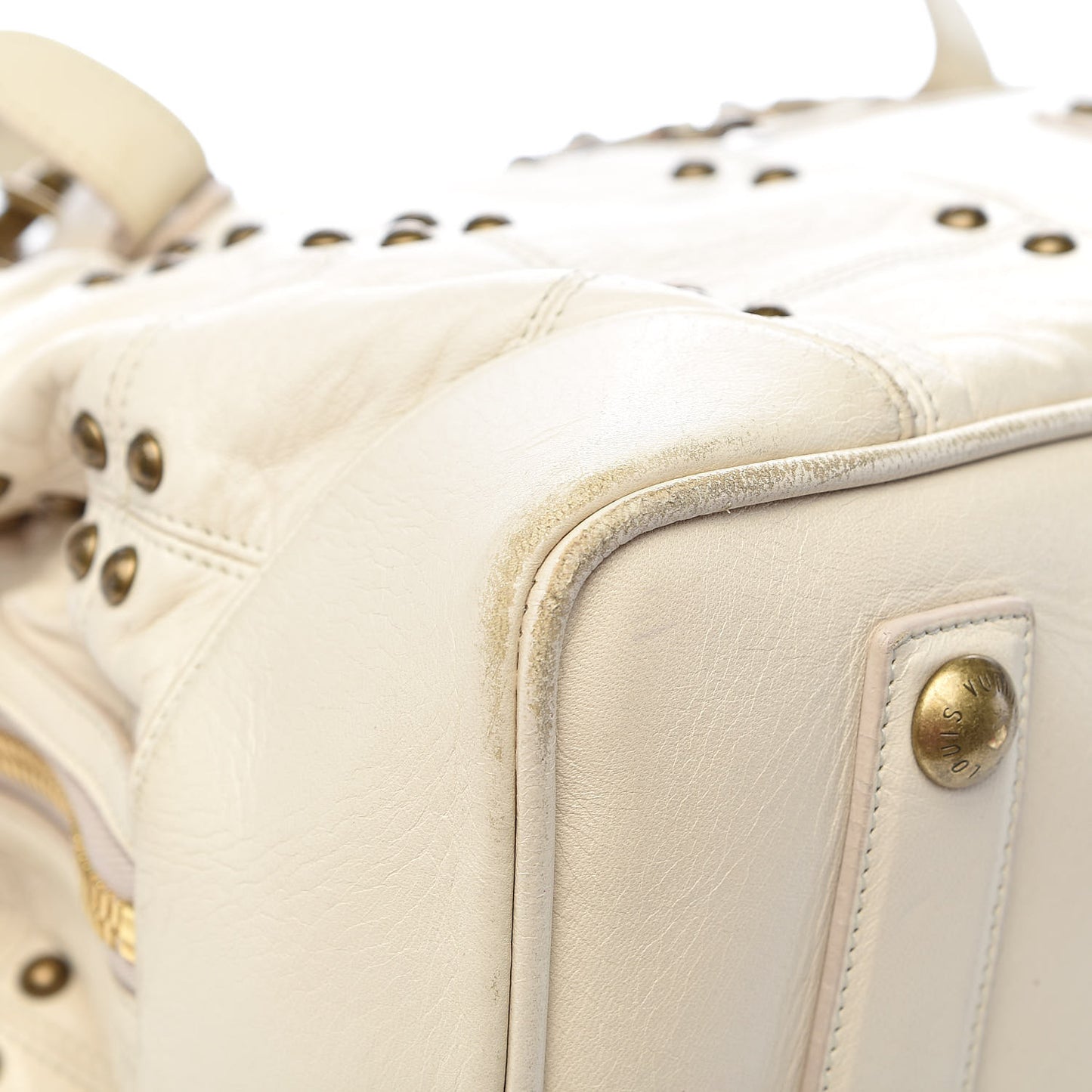 Lambskin Riveting White