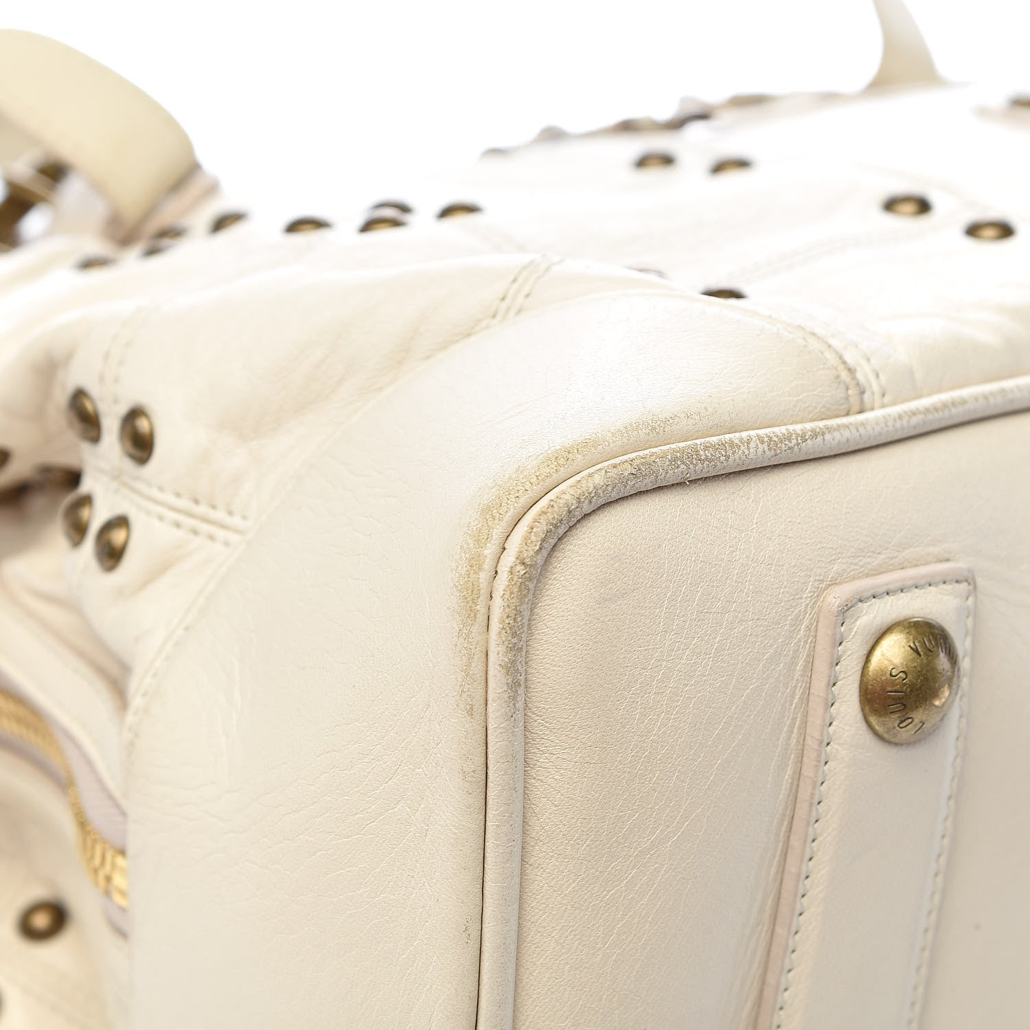 Louis Vuitton Lambskin Riveting White 22 of 28