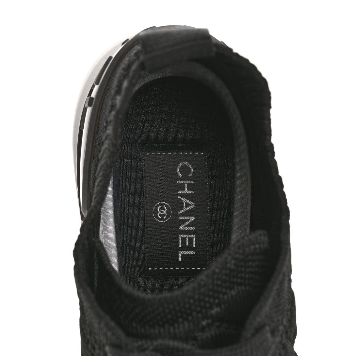 Fabric Logo Sneakers 36 Black