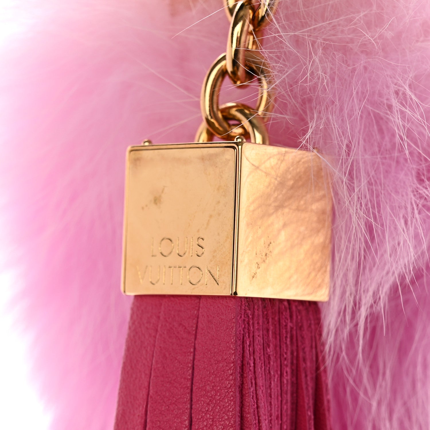 Louis Vuitton Fox Fur Foxy Bag Charm Rose 3 of 3