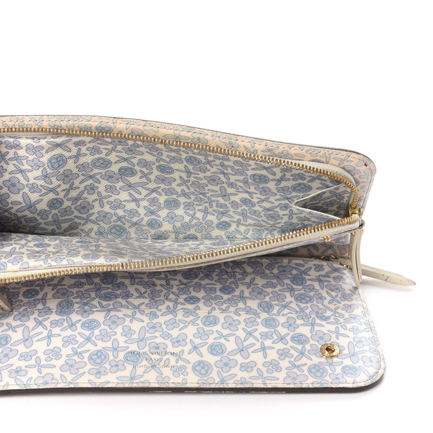 Louis Vuitton Monogram Fleuri Insolite Wallet Violet 7 of 7