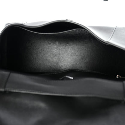 Balenciaga Grained Calfskin Monochrome M Downtown Shoulder Bag Black 4 of 12