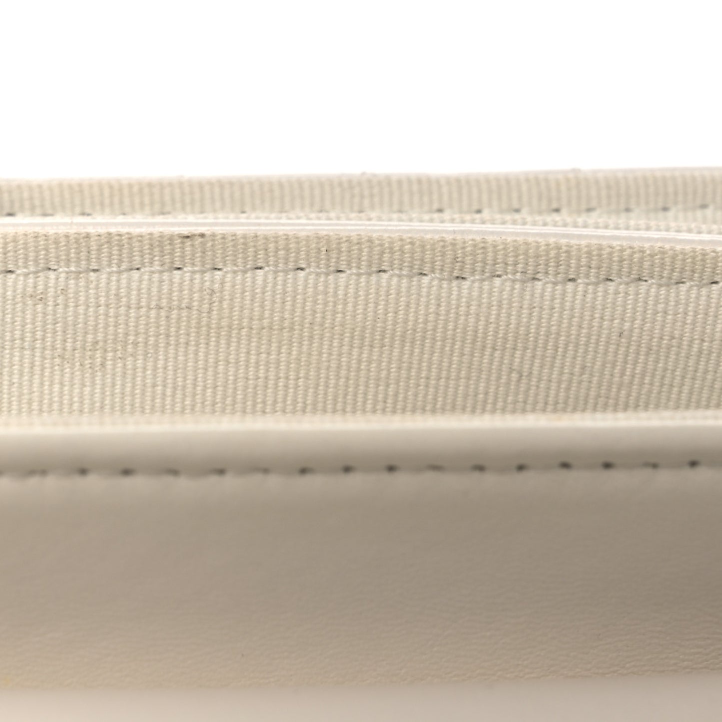 Shiny Lambskin Flap Clutch With Chain White