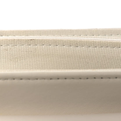 Chanel Shiny Lambskin Flap Clutch With Chain White 13 of 13