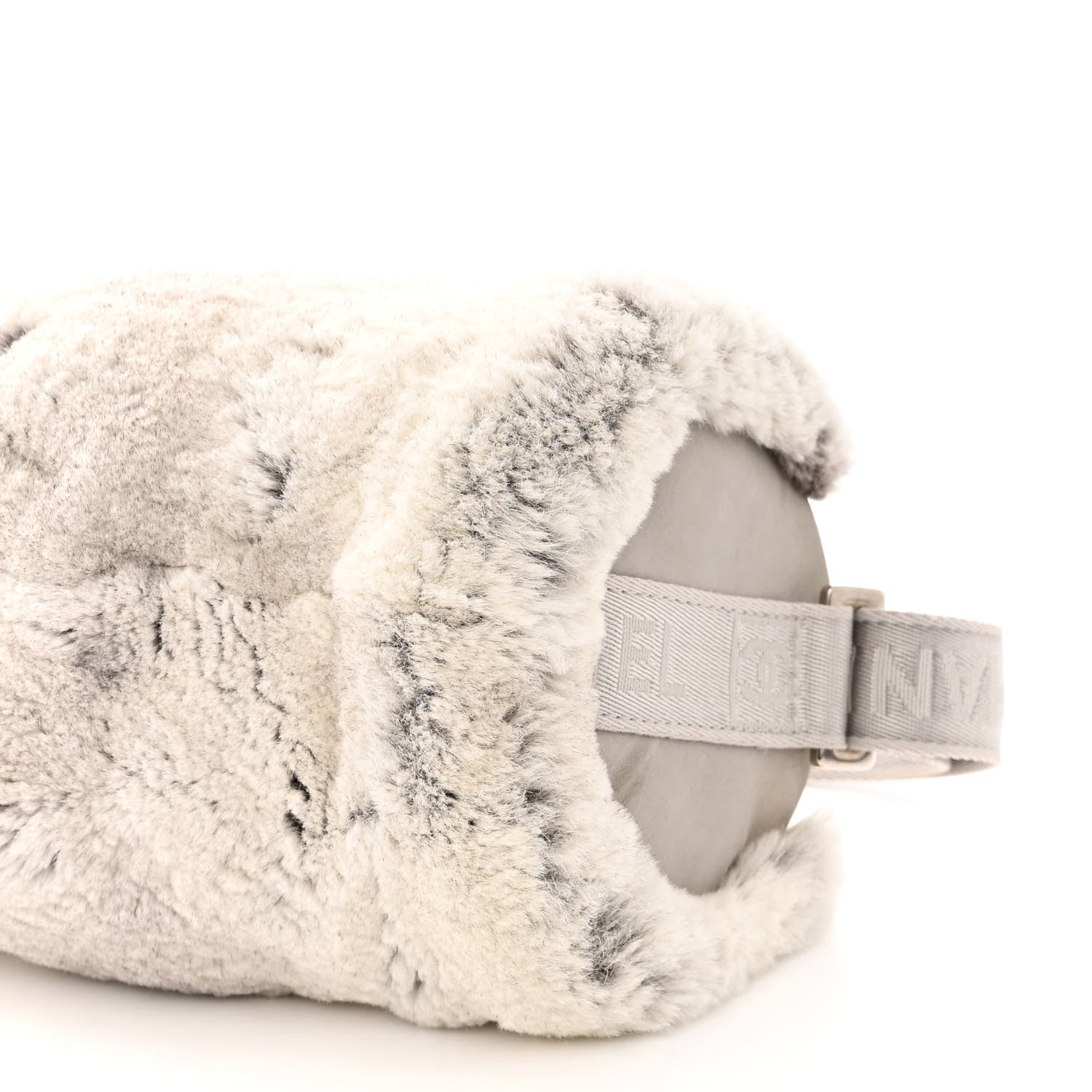 Chanel Rabbit Fur Sport Duffle Grey 9 of 11