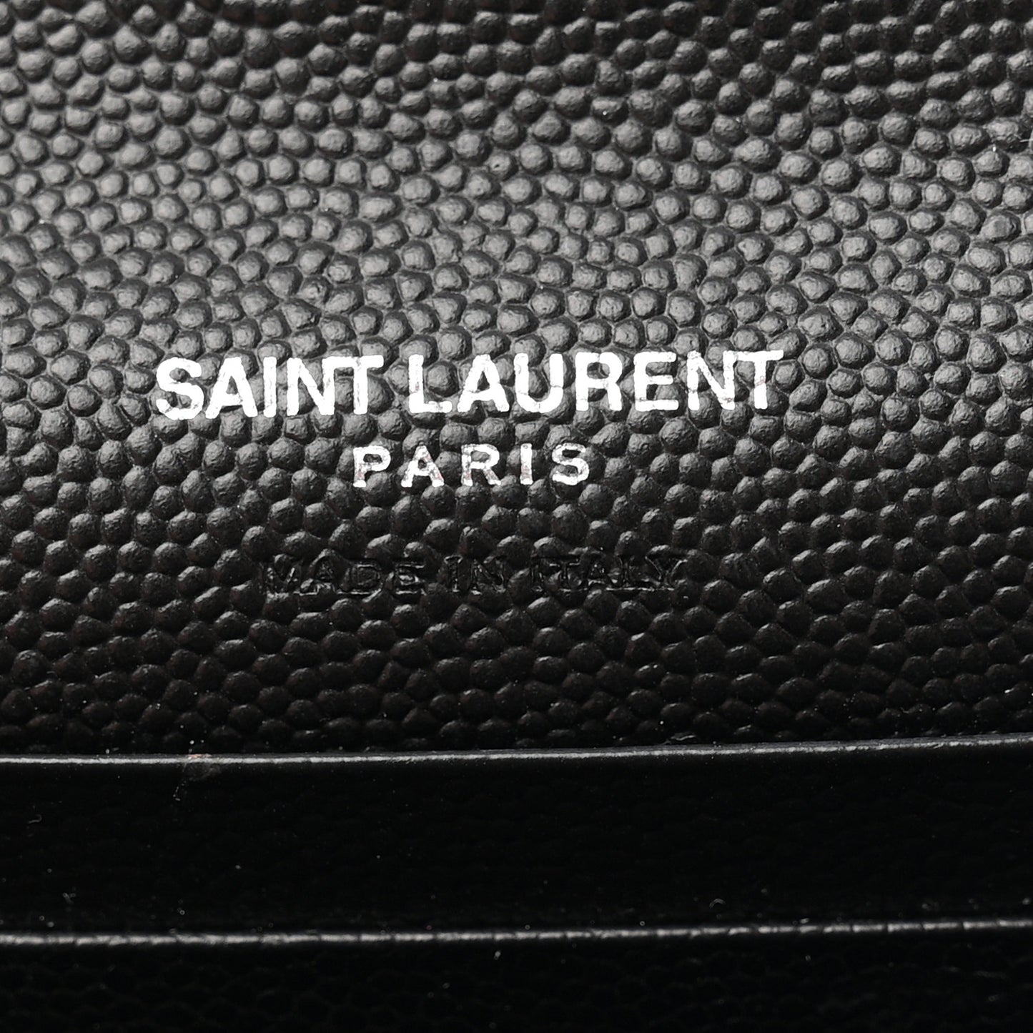 Grain De Poudre Matelasse Chevron Small Monogram Envelope Wallet Black