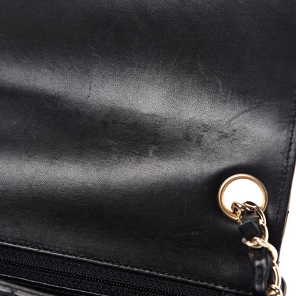 Chanel Lambskin Chevron Quilted Mini Square Flap Black 9 of 14