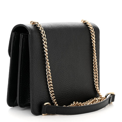 Gucci Dollar Calfskin Small Interlocking G Shoulder Bag Black 3 of 10