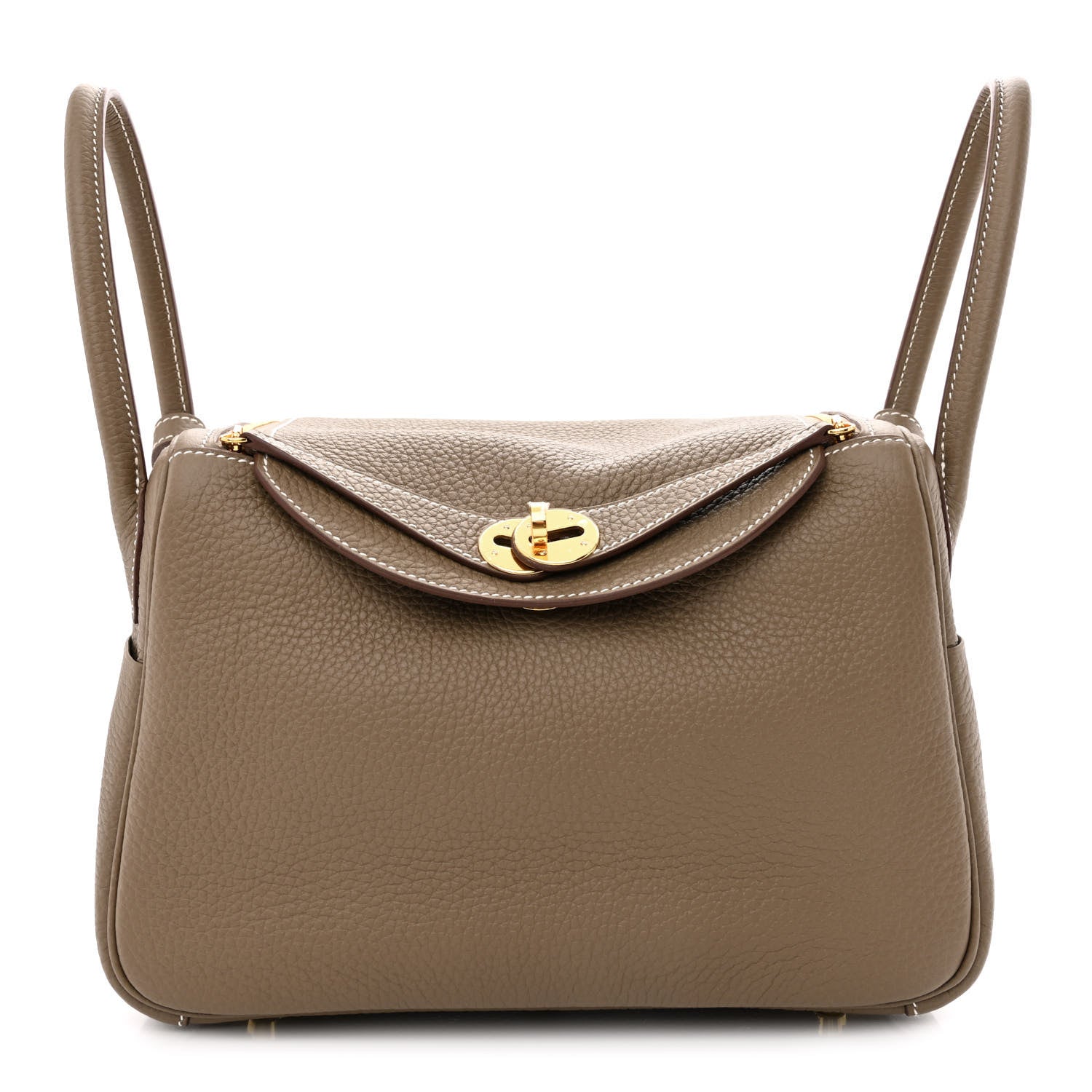 Hermes Taurillon Clemence Lindy 26 Etoupe 1 of 11